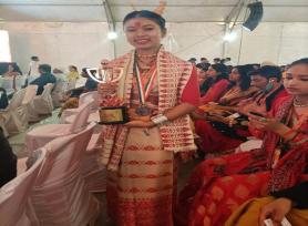 3rd Winner of National Level Competition of Kala Utsav 2022 (Barby Rajkumari Sonowal,KV Lekhapati, Assam)